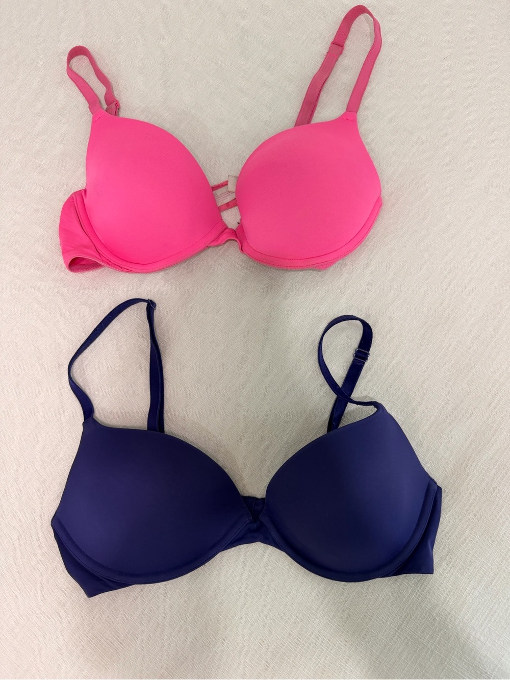 Victoria’s Secret PINK Push Up Bra Lot 34B Purple / 34C Pink